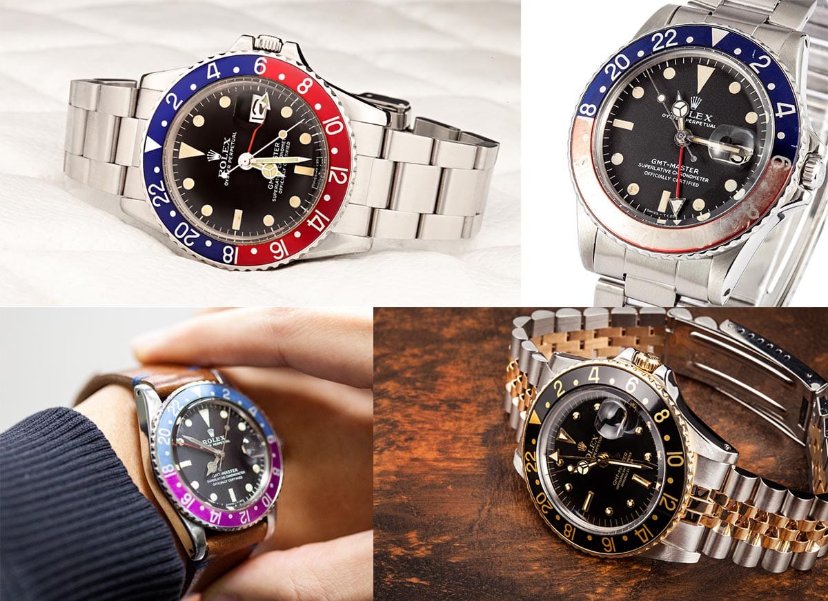 vintage rolex gmt 1675 wristwatch collection
