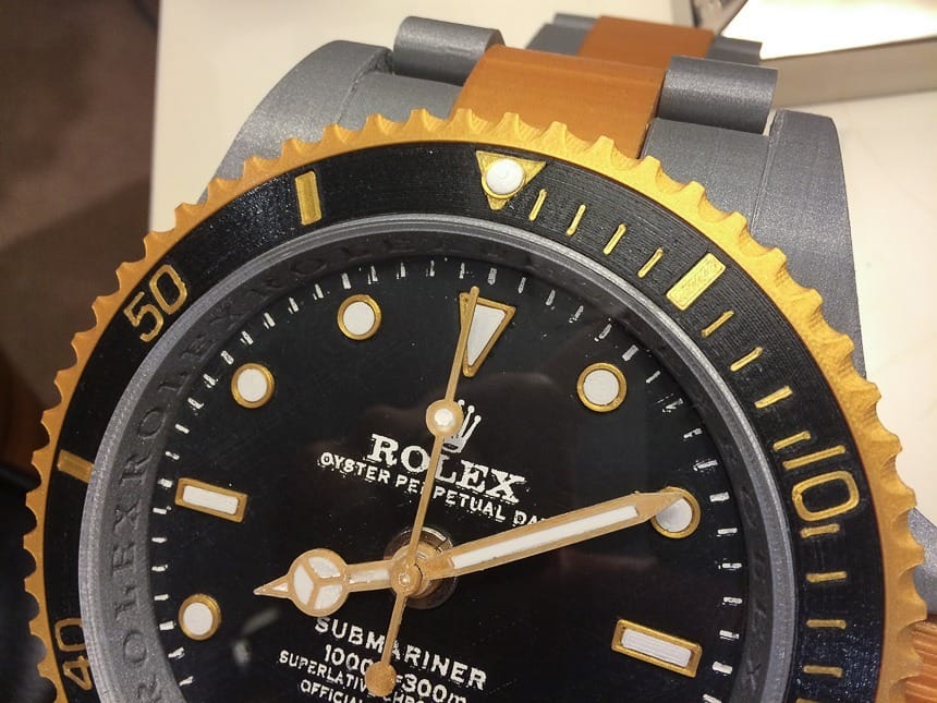 3d rolex submariner printed