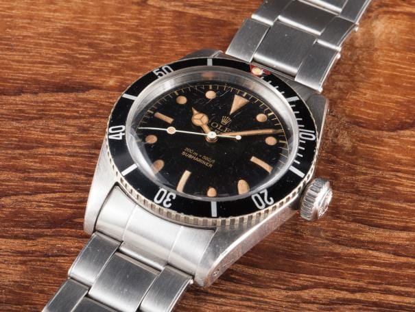 A truely vintage Submariner. Rare, beautiful, and without crown guards. 5510 rolex submariner vintage