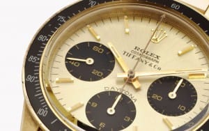 Rolex and Tiffany & Co. Ref. 6264 14K Gold Chronograph