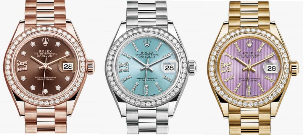 women's automatic watch - 3 rolex lady datejust watches