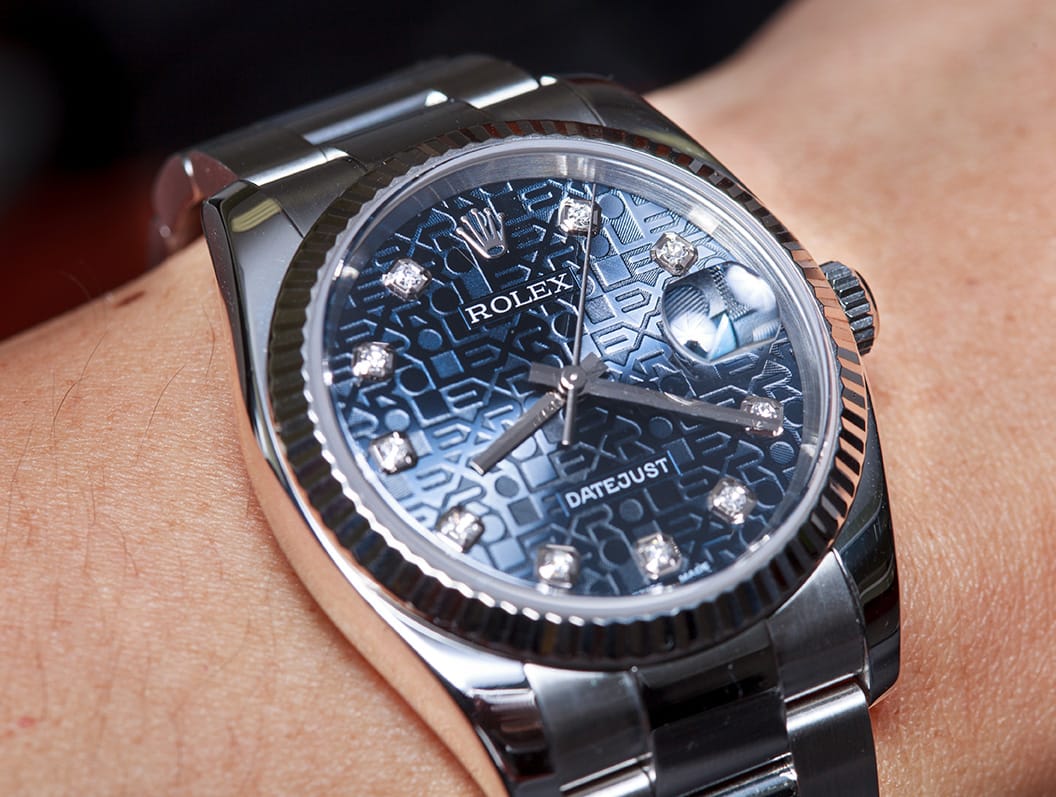 rolex datejust anniversary dial