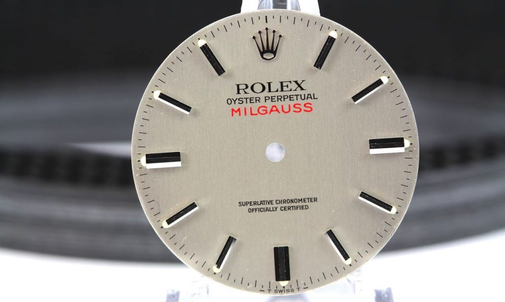 the vintage rolex milgauss 1019 silver dial