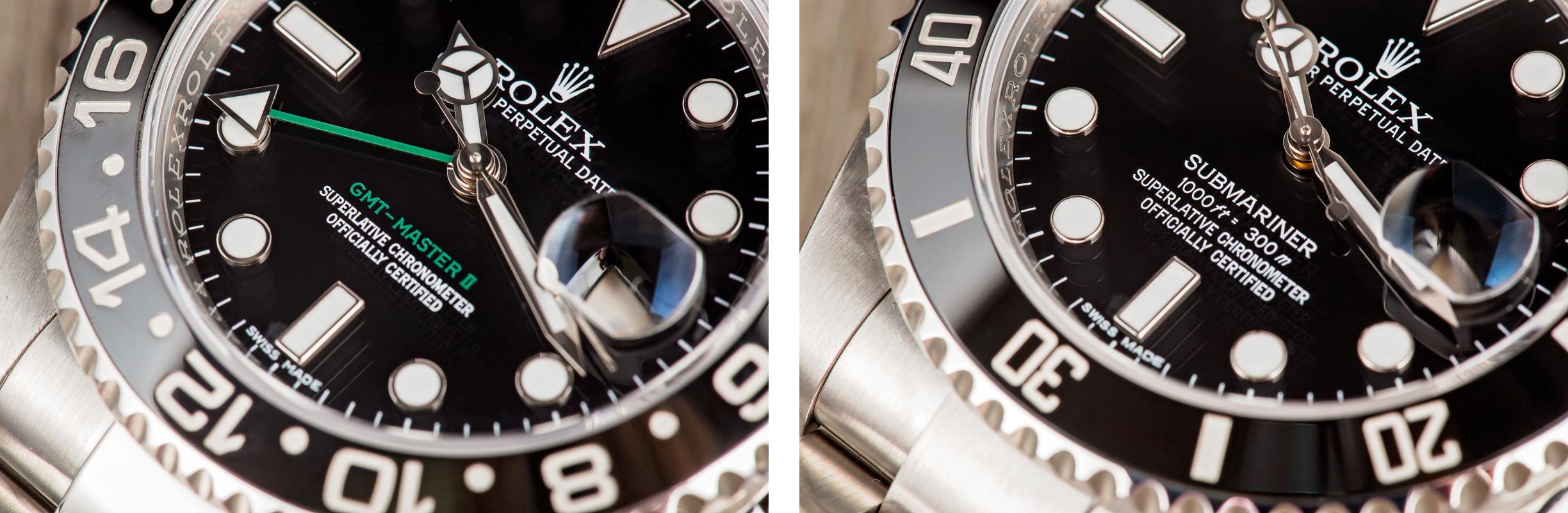 Submariner GMT Master comparison