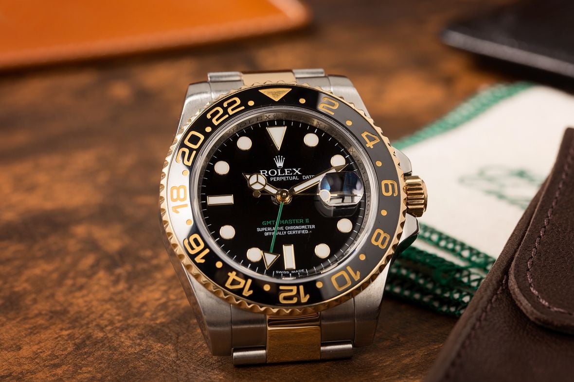 Rolex GMT-Master II ref. 116713LN Rolex GMT Master II Two-Tone 116713 LN Steel and Gold