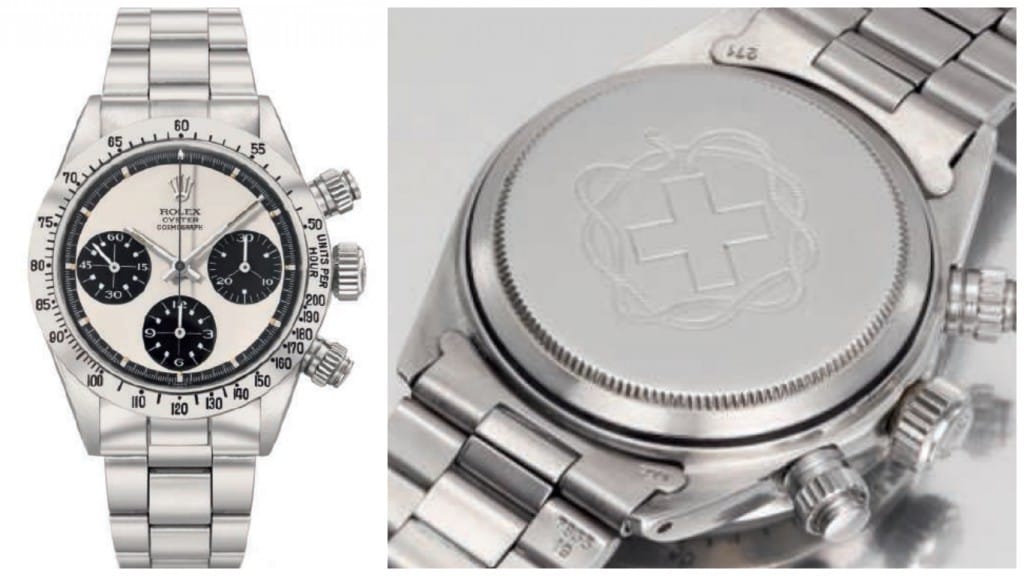 Cosmograph Daytona Paul Newman 6265 Panda Mystery Cross Photo: Christies.com