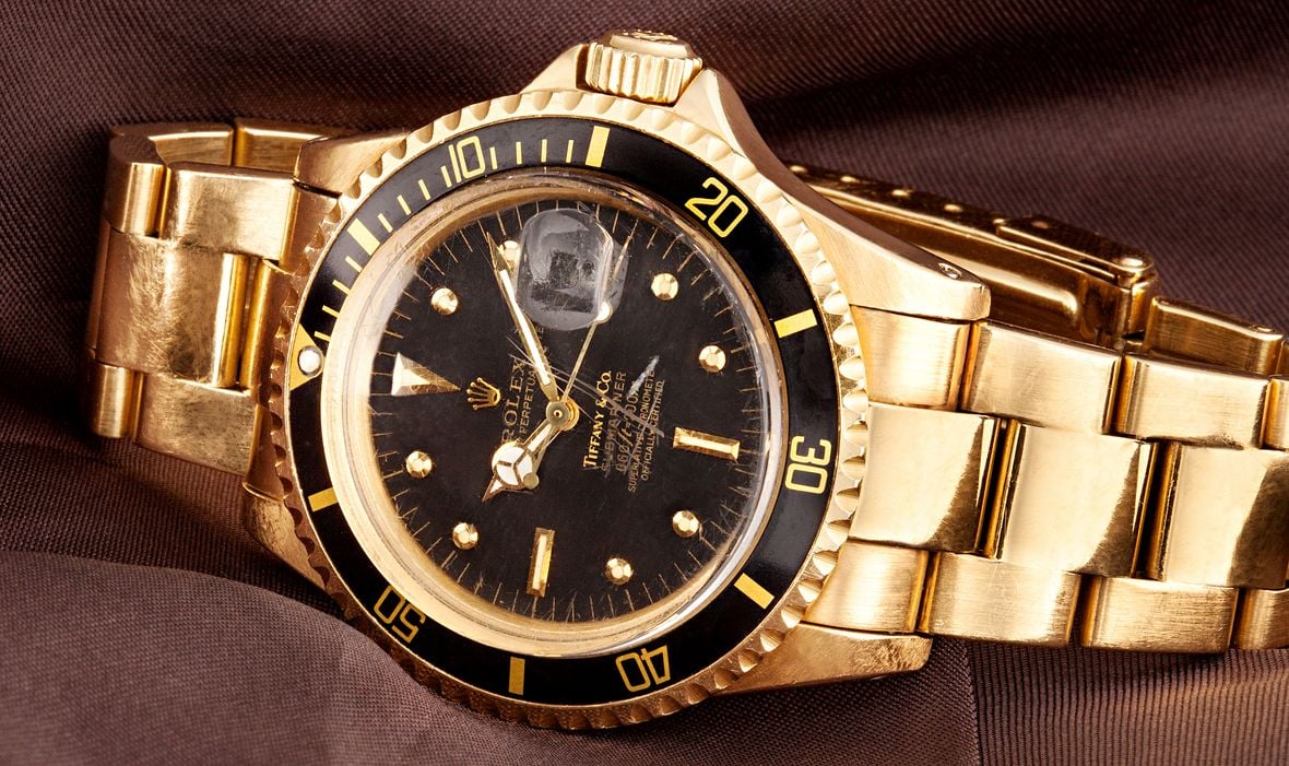 Rolex Submariner 1680 Tiffany Dial Gold