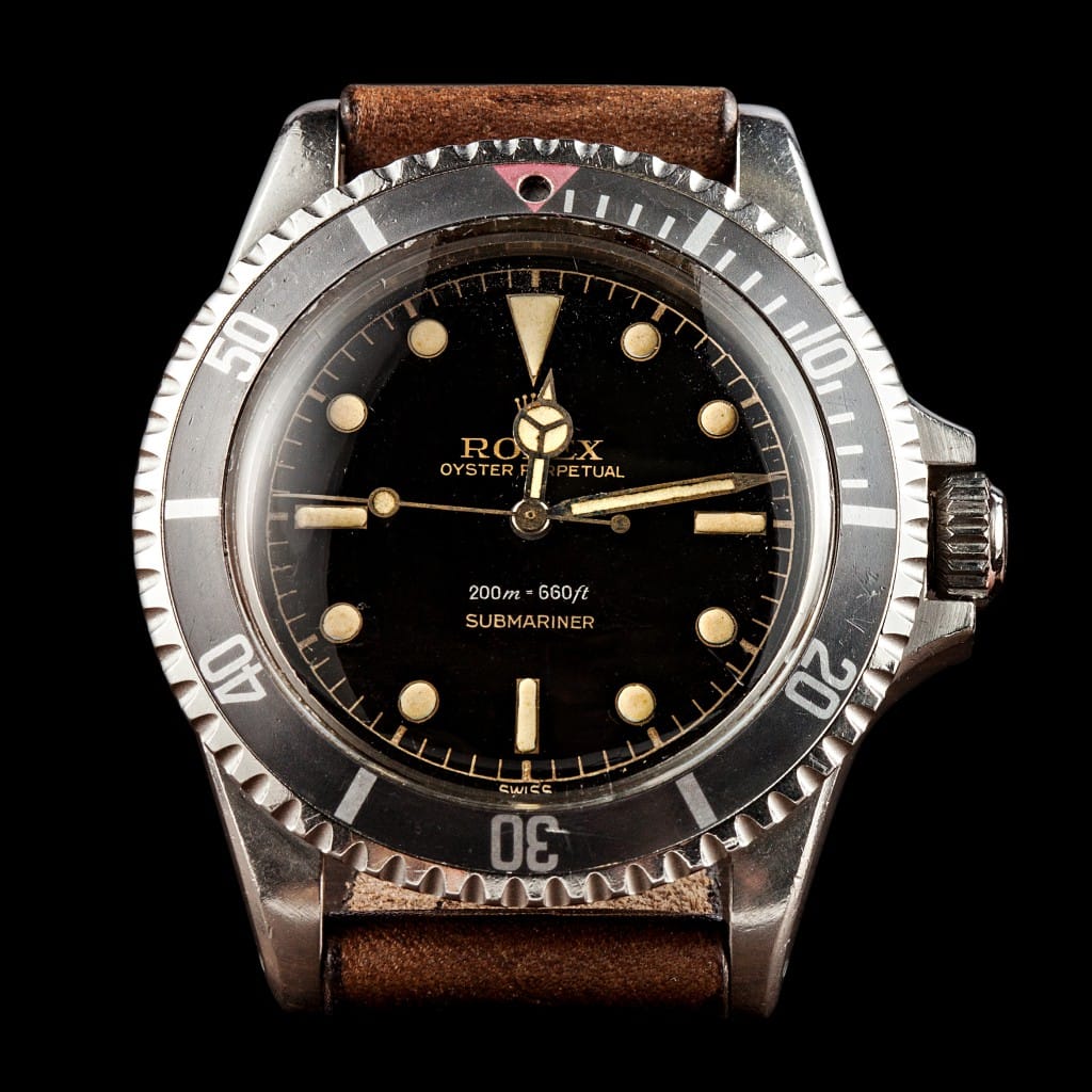 This Submariner 5512 has a square crown guard. Rolex Submariner with Square Crownguard