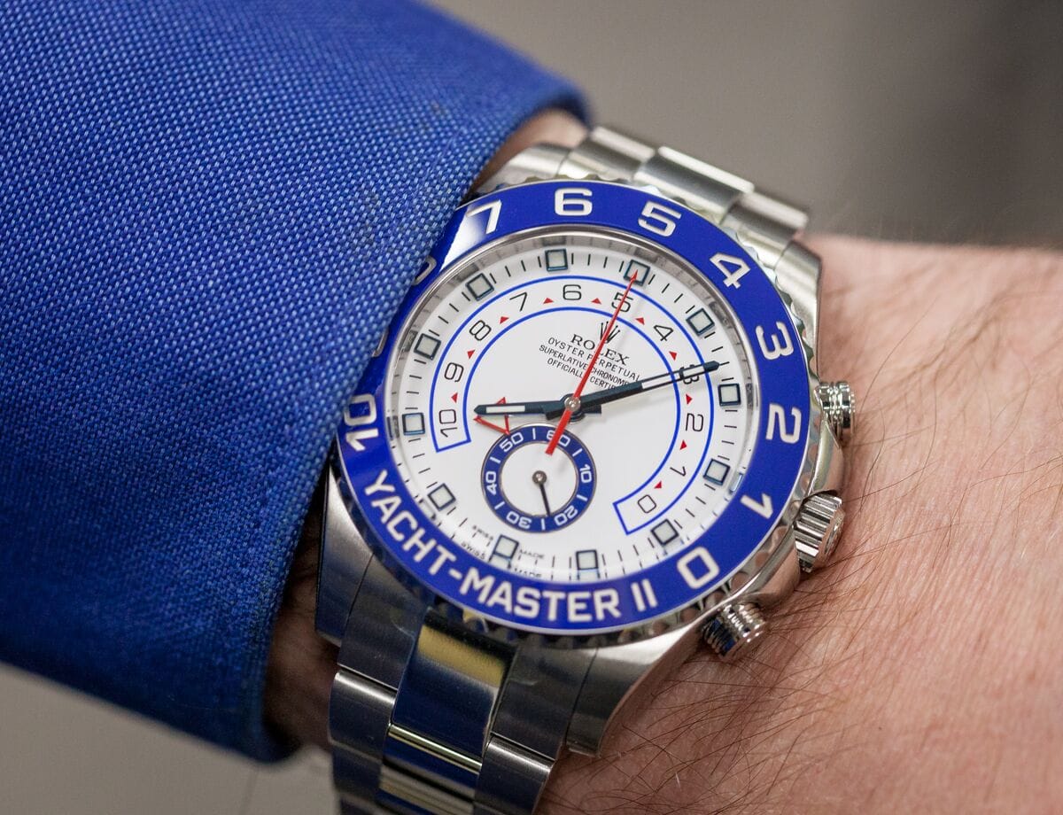 The Yacht-Master II is an oversized version of the classic original