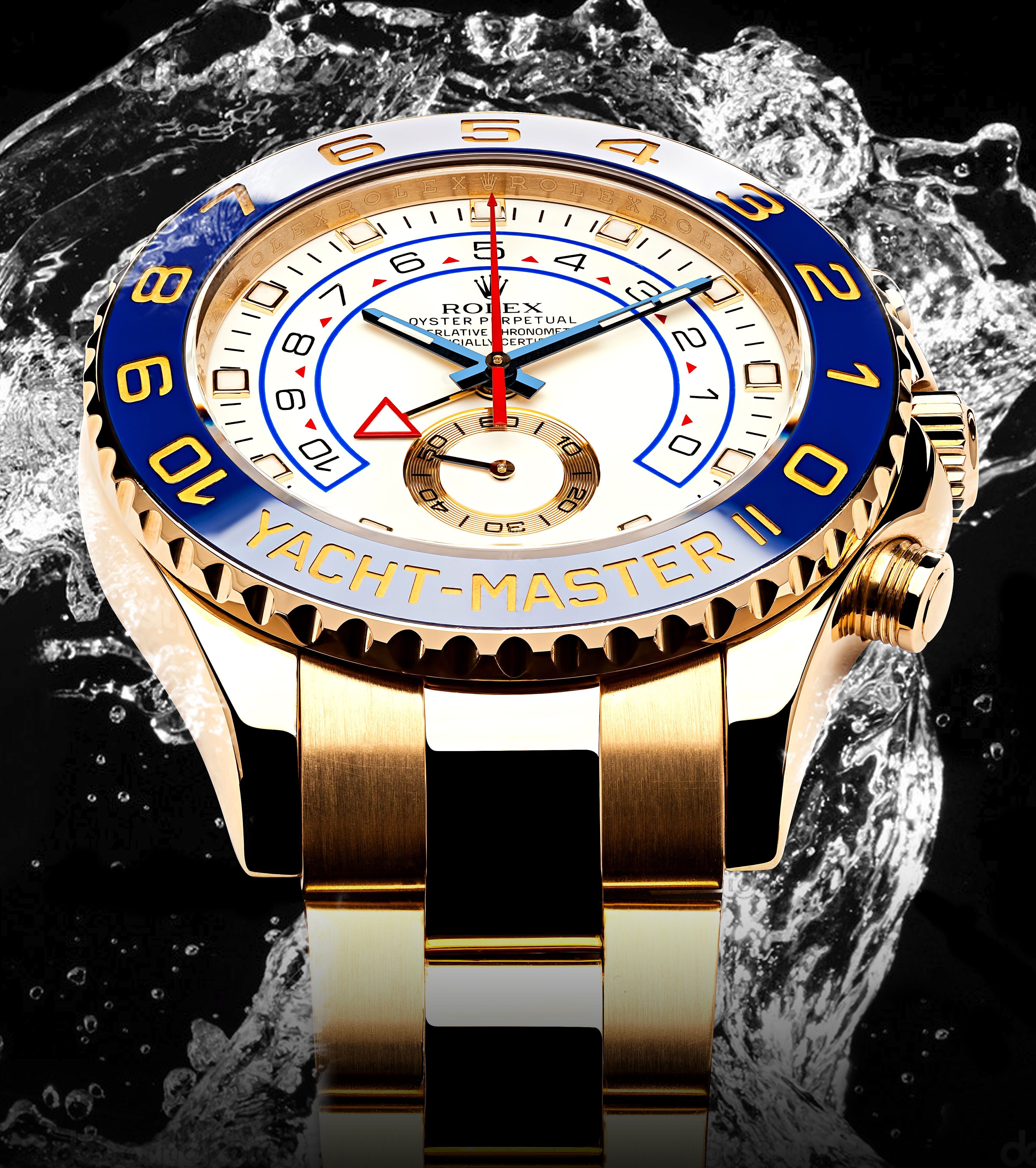 rolex yacht master ii yellow gold watch