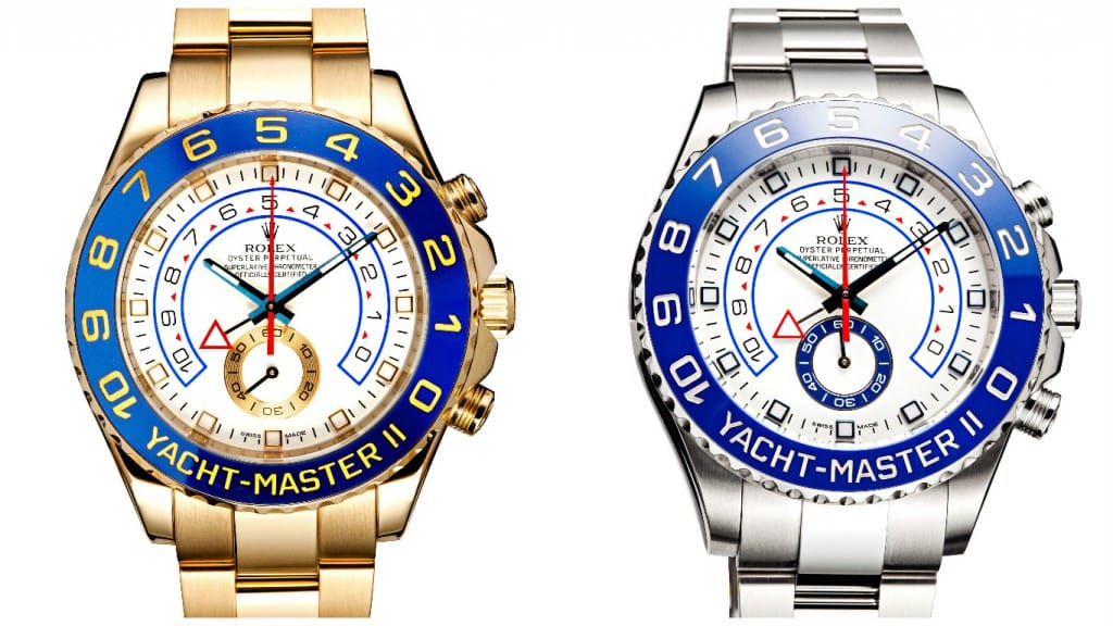 yellow gold stainless steel yachtmaster ii