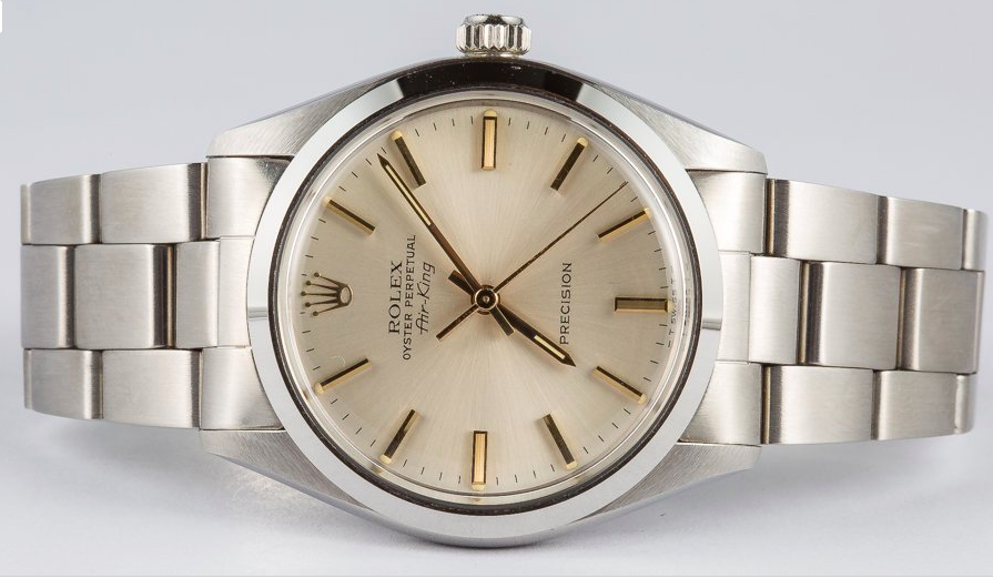 Rolex Air-King 5500 a watch intended for pilots for World War II. Rolex Air-King 5500
