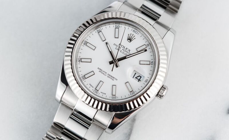 Rolex Stainless Steel and White Gold Datejust II 116334