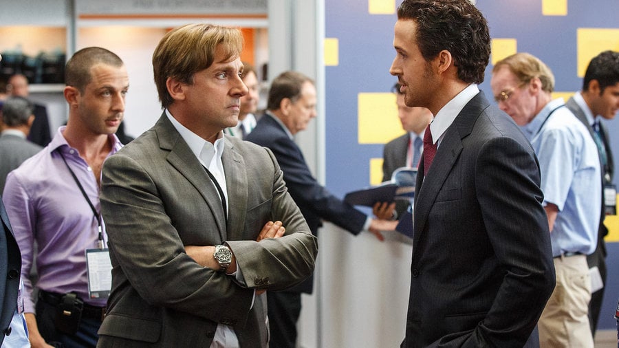 Steve Carell wearing a stainless steel Submariner in The Big Short (image via Paramount Pictures)