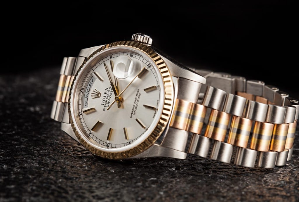 The Tridor version was actually crafted using three different types of gold. Rolex Tridor