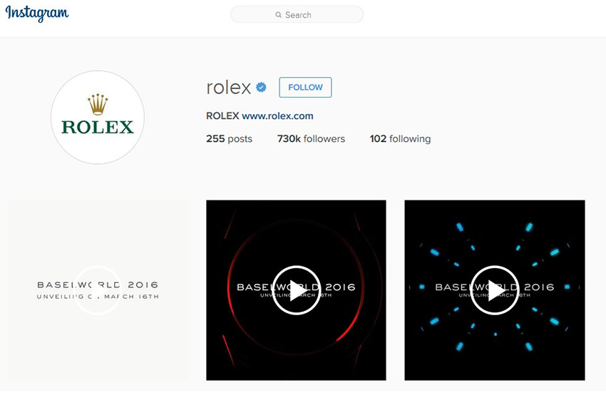 With only a few days left, we are getting antsy. Rolex Instagram Account 2016