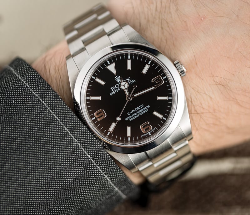 rolex explorer second hand