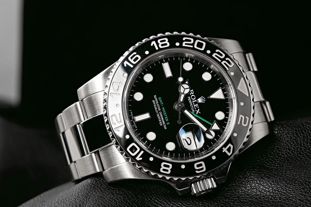 Rolex GMT-Master II 116710LN Black Bezel Green Letters