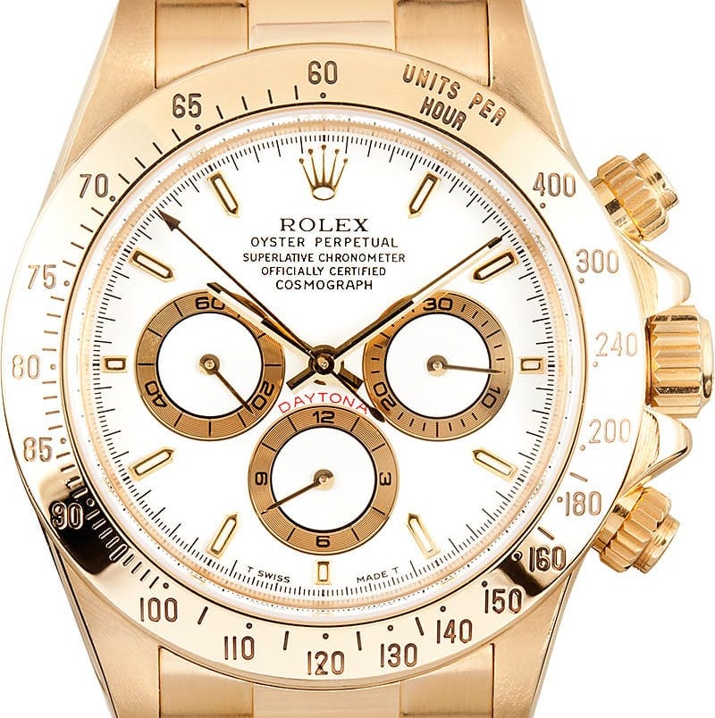 Rolex yellow gold Daytona