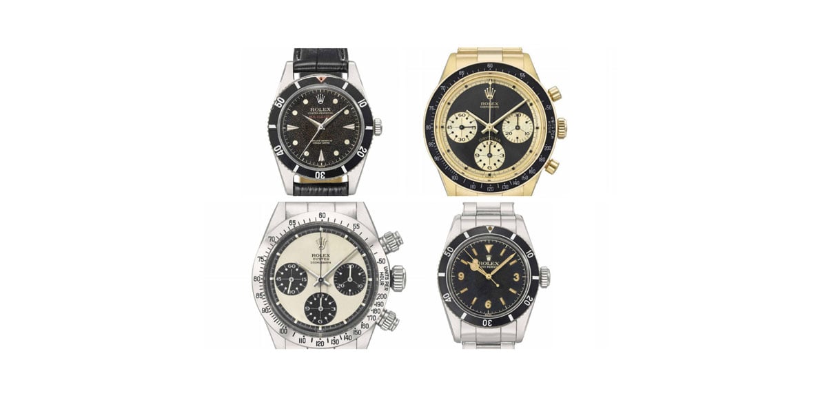 4 Supreme Vintage Rolex Sports Watches Up for Grabs