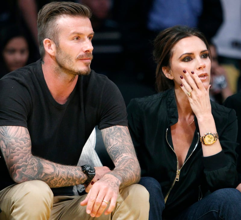 david beckham black rolex