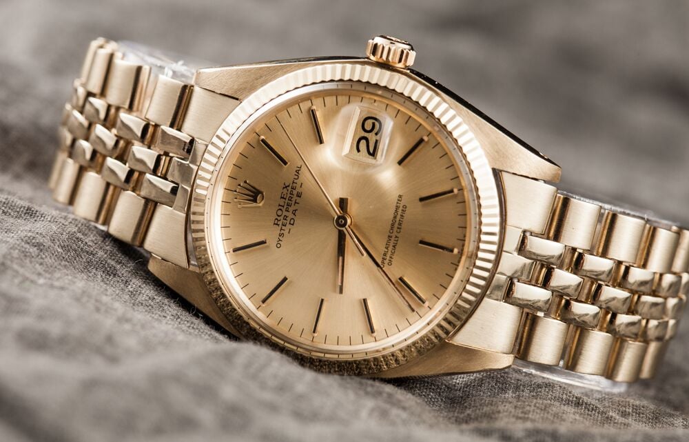 does rolex use real gold