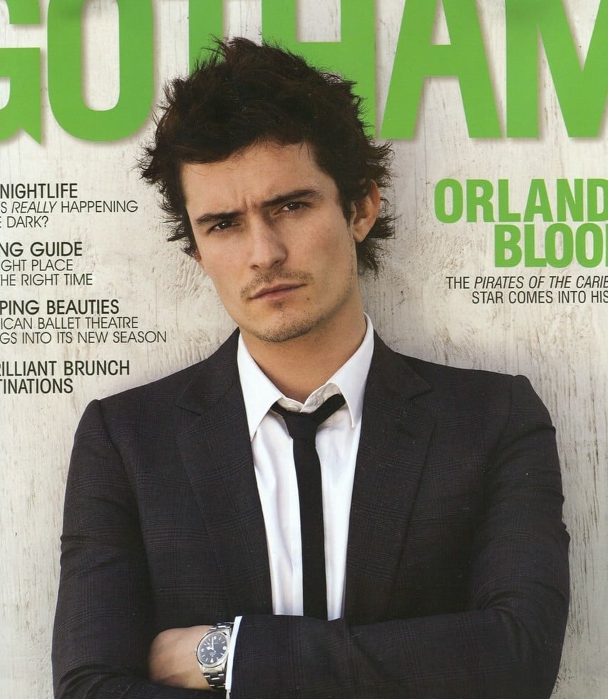 You can see his watch on the cover of this magazine. Orlando Bloom