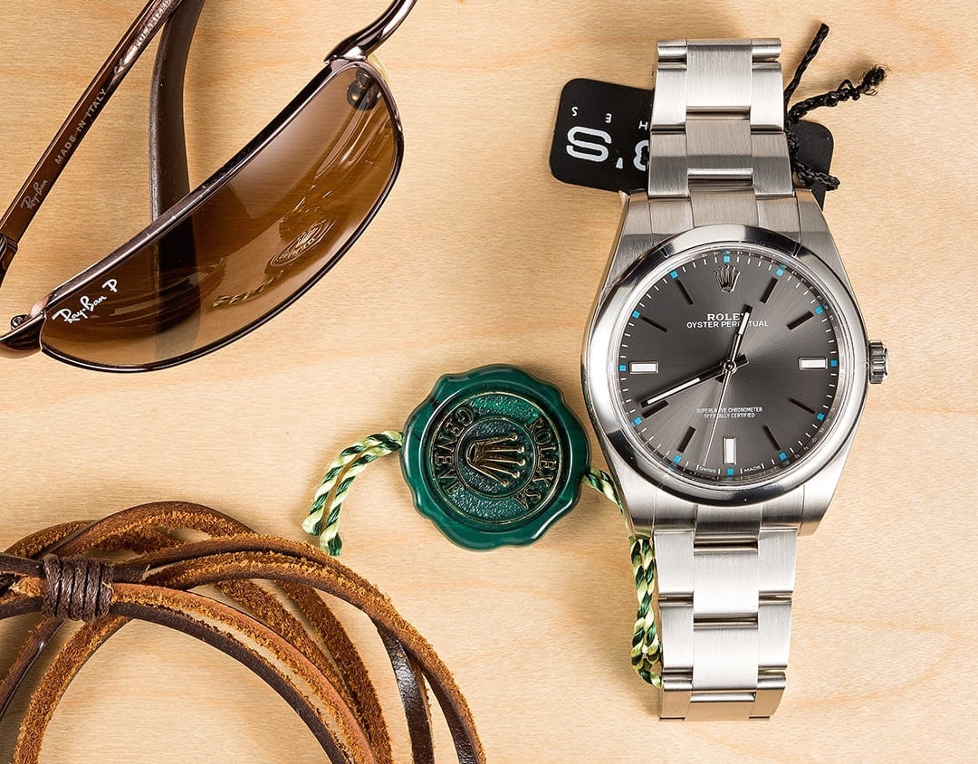 Despite the multiple case sizes the 39mm Oyster Perpetual is our favorite.