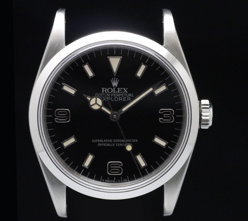 rolex explorer blackout dial