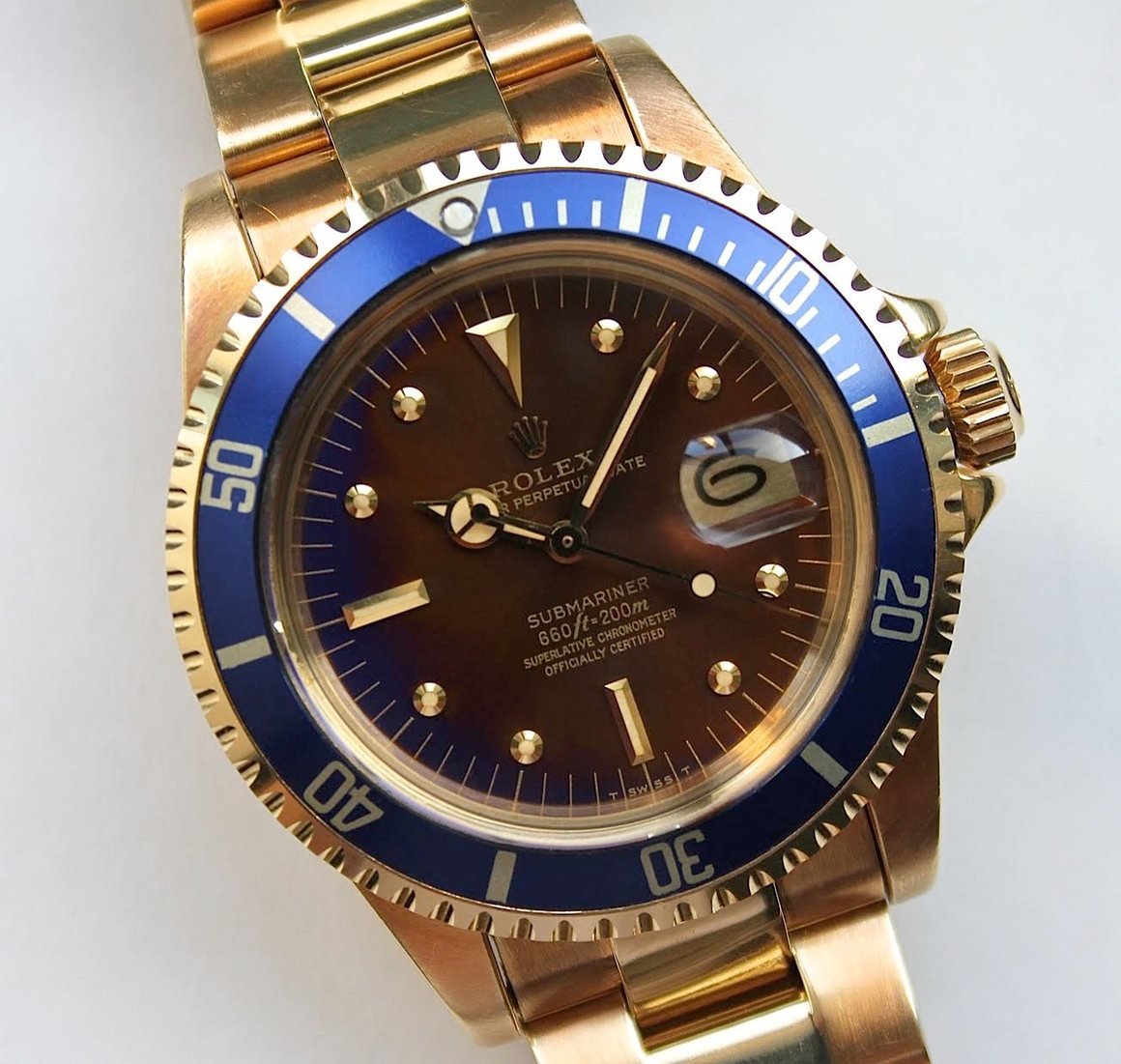 Gold Rolex Submariner