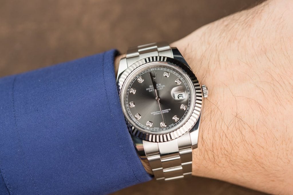 Rolex Datejust II ref. 116334 with diamond dial