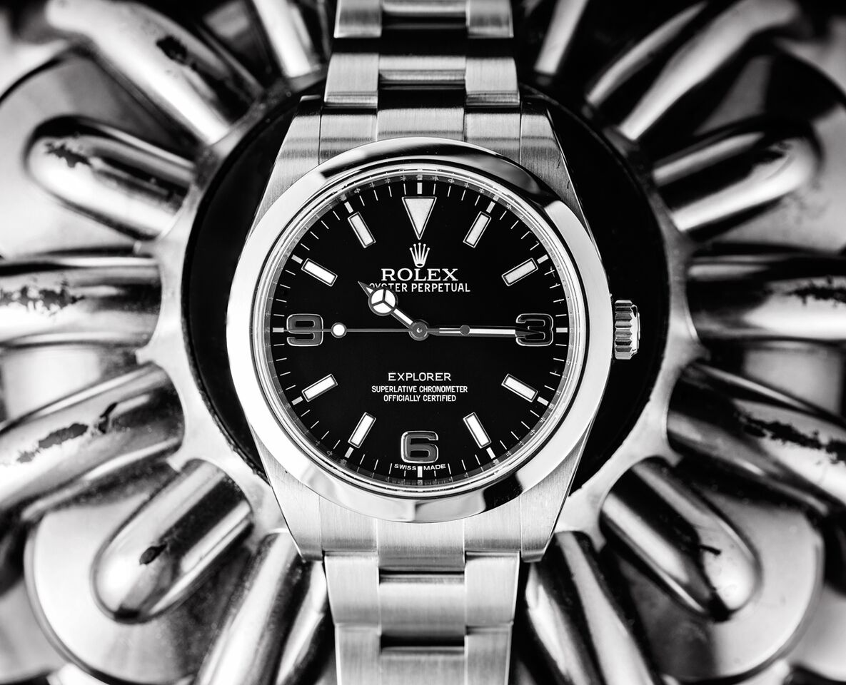 The Rolex Explorer is a classic and has a clean touch to it.