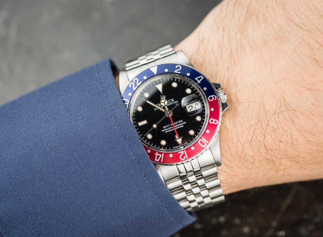 rolex pepsi stainless steel