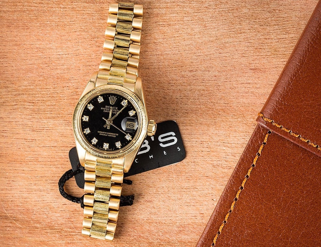 ladies gold presidential rolex watch