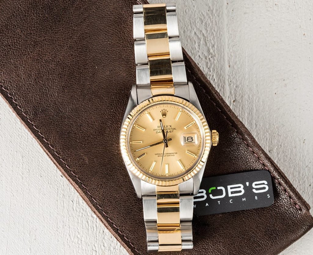 vintage rolex datejust two-tone 16013