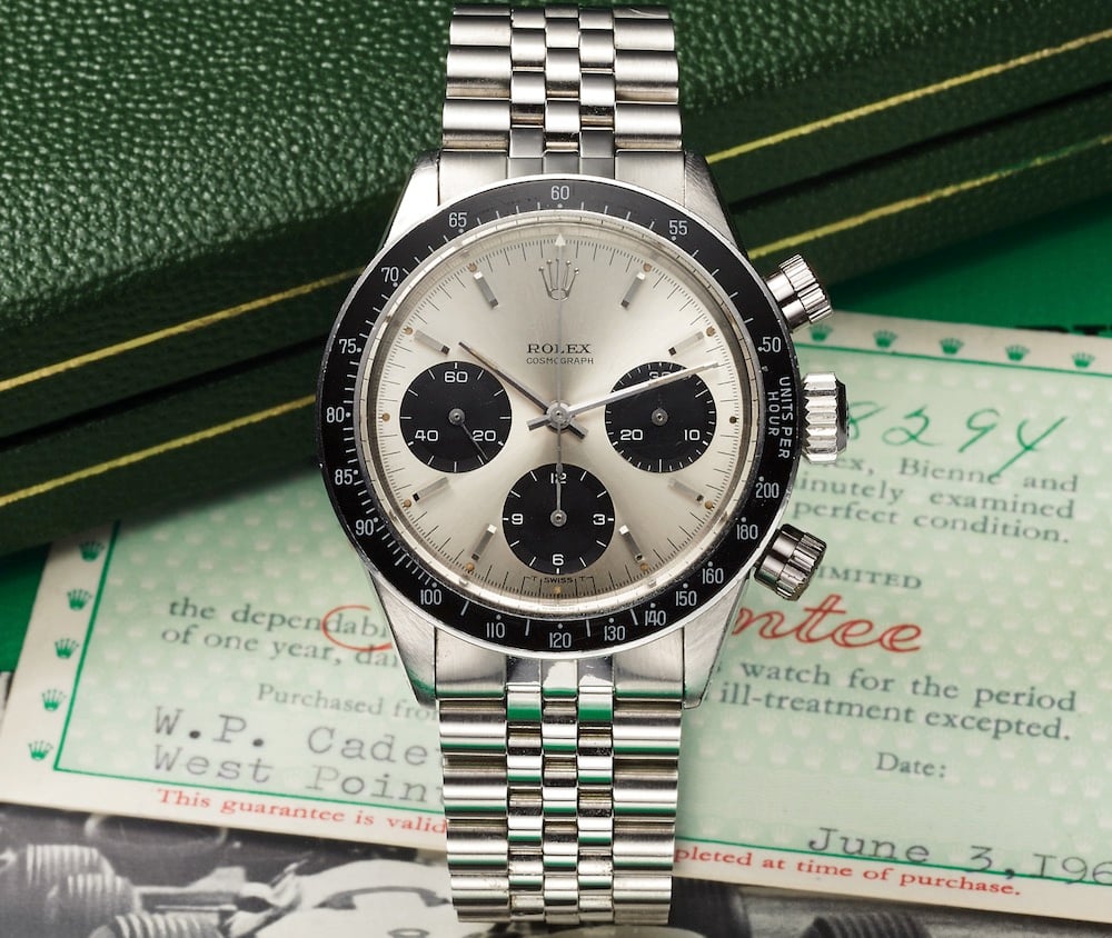 How a watch auction works Rolex Daytona vintage cosmograph