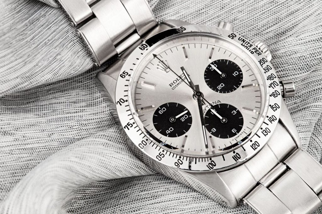 Vintage stainless steel Rolex Daytona