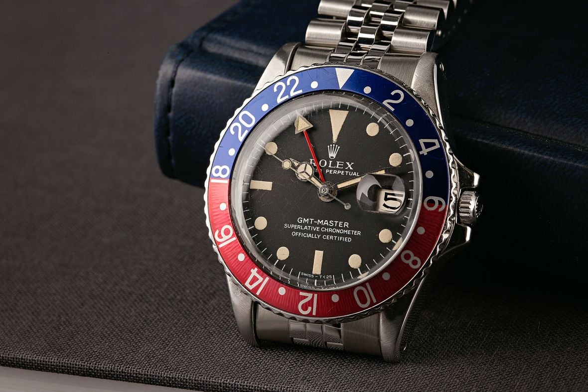 Vintage Rolex GMT-Master 1675 Pepsi Jubilee