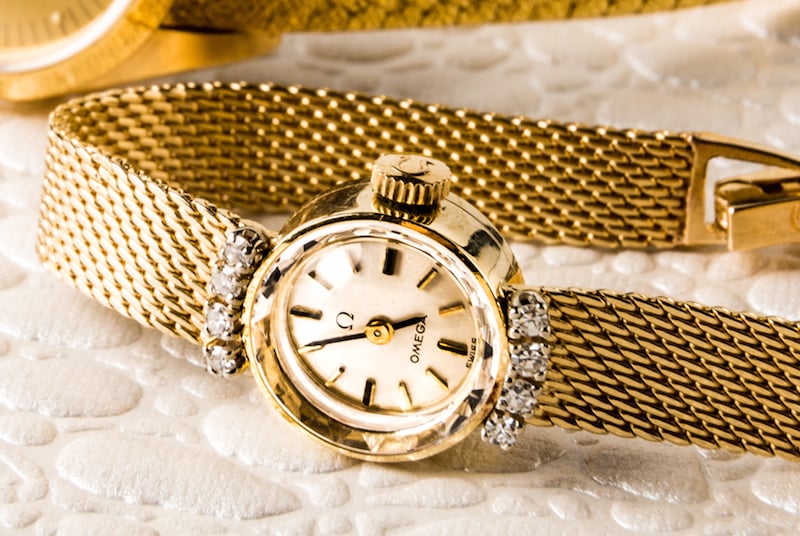 ladies gold omega watches vintage