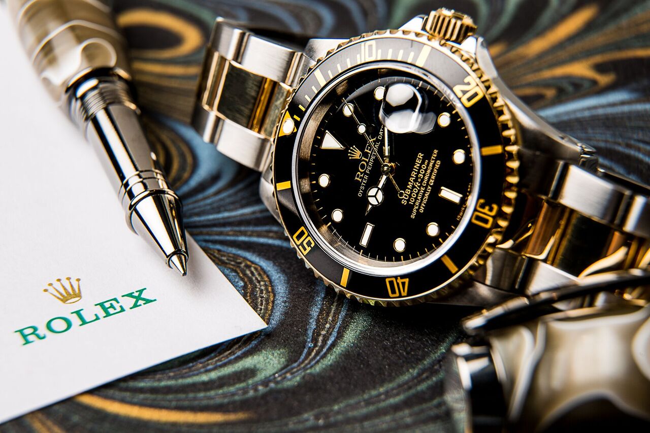 rolex submariner two tone gold