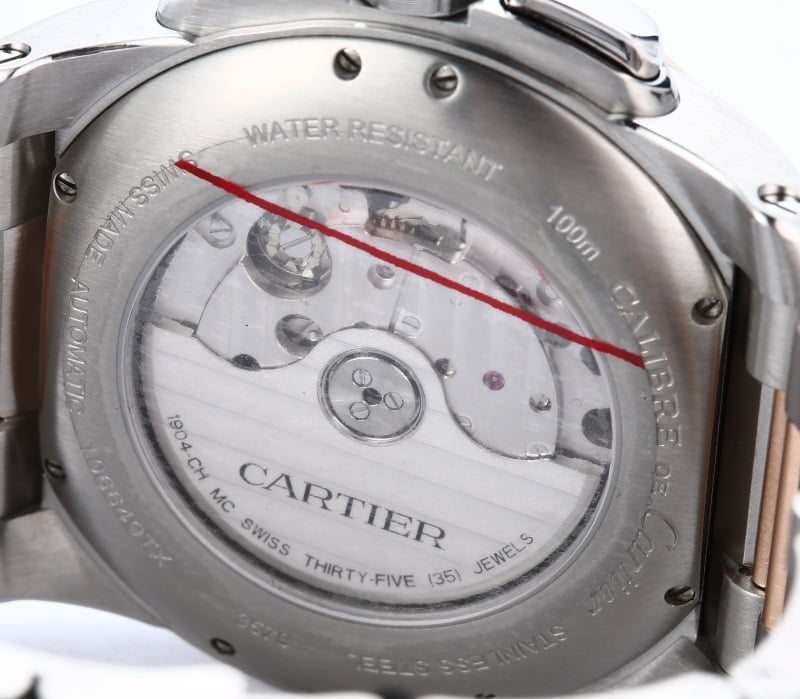 Cartier Case Back Engraving