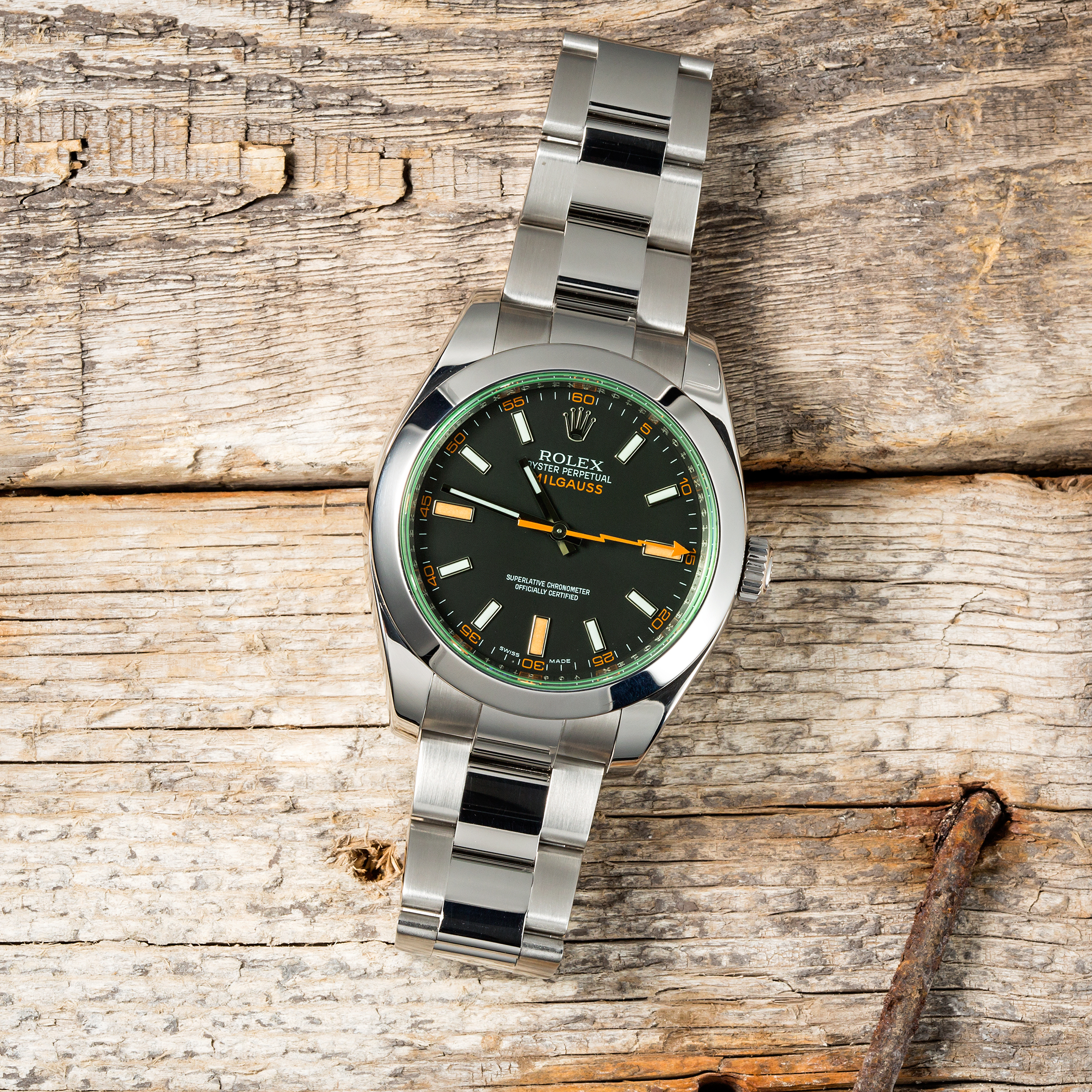 Green Rolex Milgauss Green Rolex Milgauss Sapphire crystal