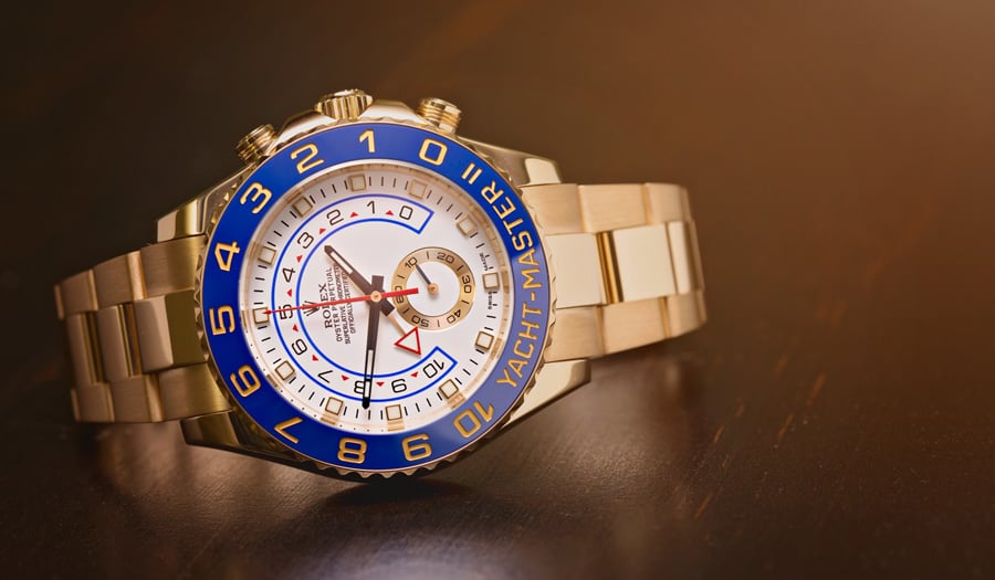 gold rolex yacht-master ii watch