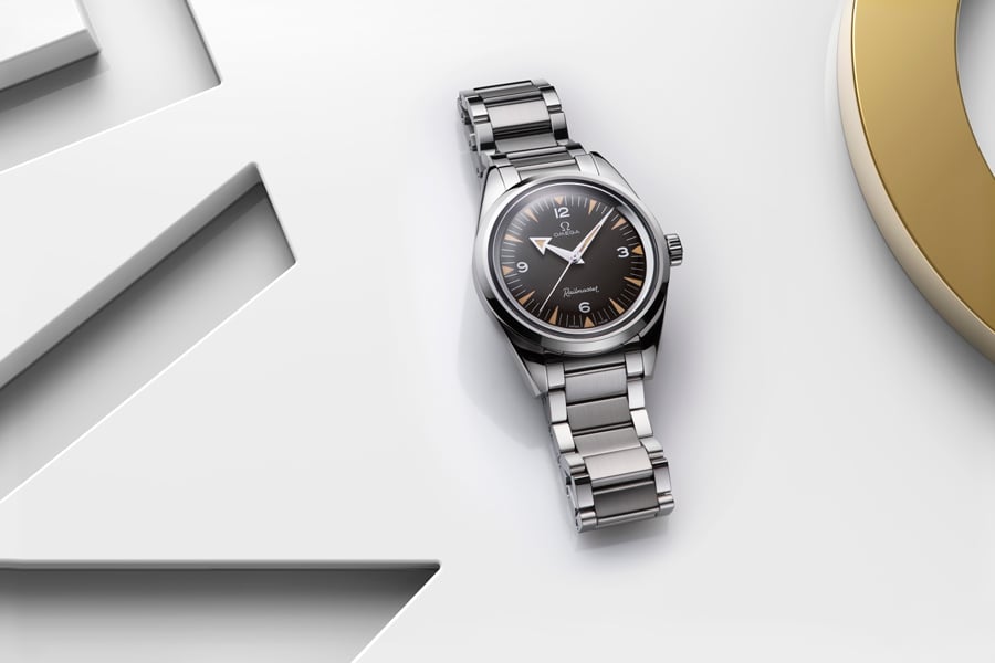 Although new, it appears to have an aged patina. Omega at Baselworld 2017
