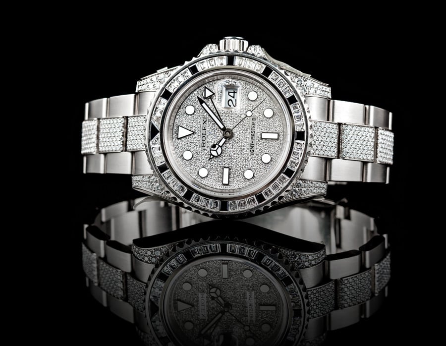 adding diamonds to rolex