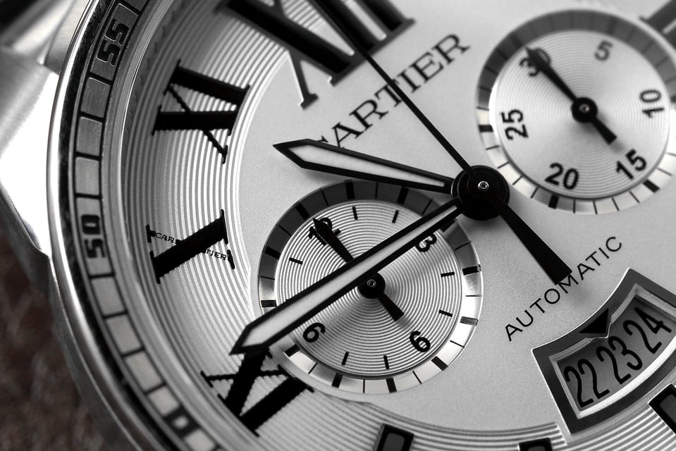 calibre de cartier chronograph watch review