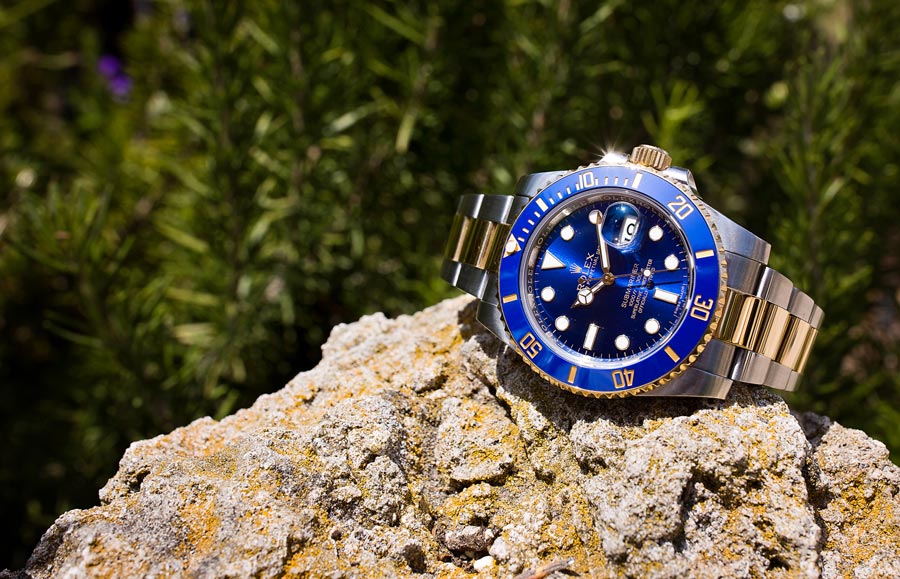 rolex blue sunburst dial