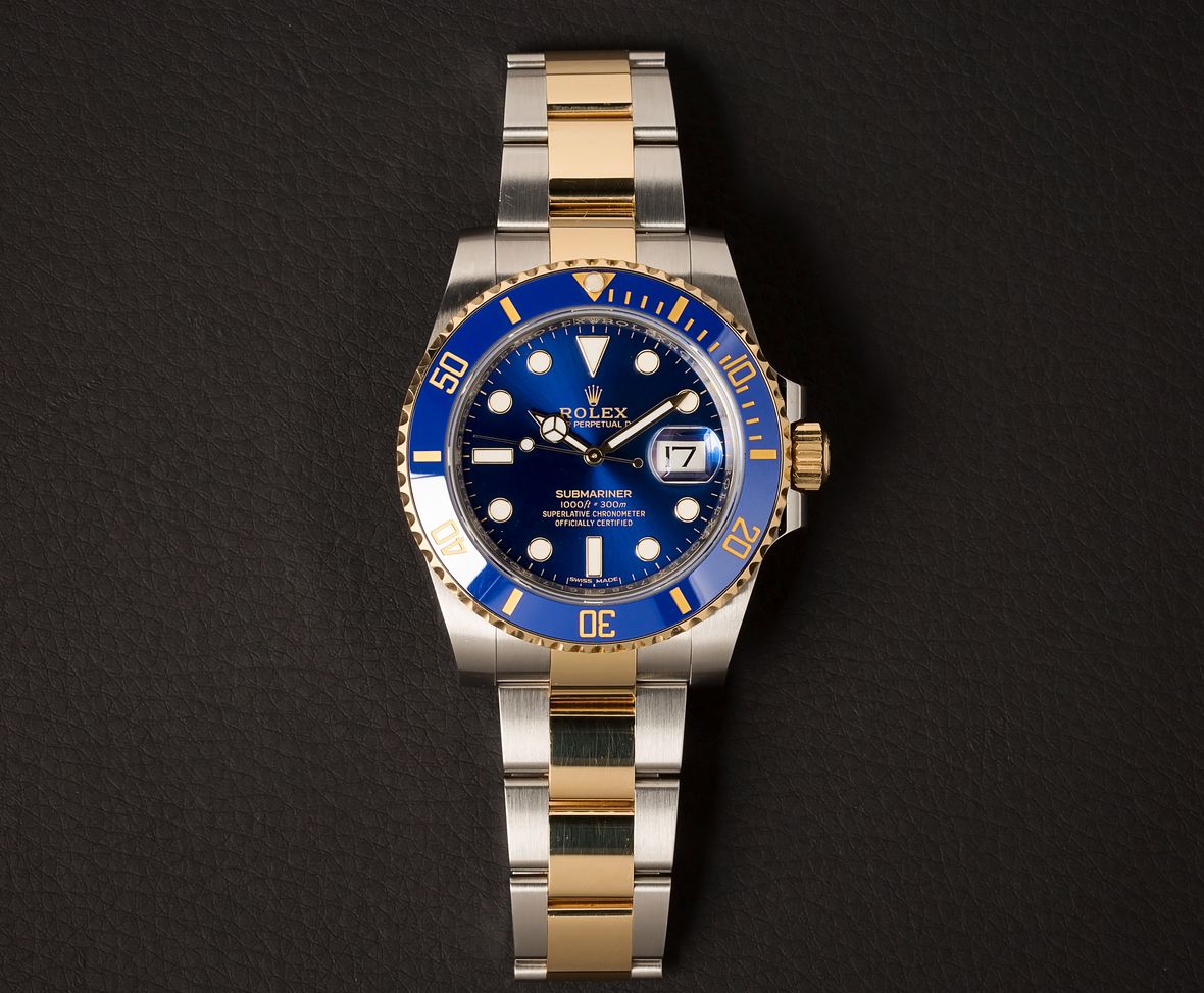 Rolex Reference 116613 Blue Sunburst Dial | Bob's Watches