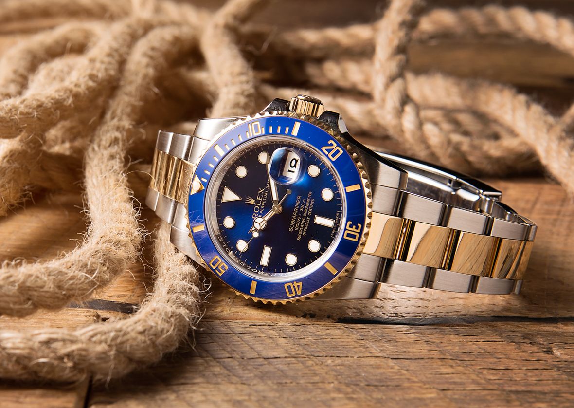 Rolex Submariner Reference 116613 Blue Sunburst Dial