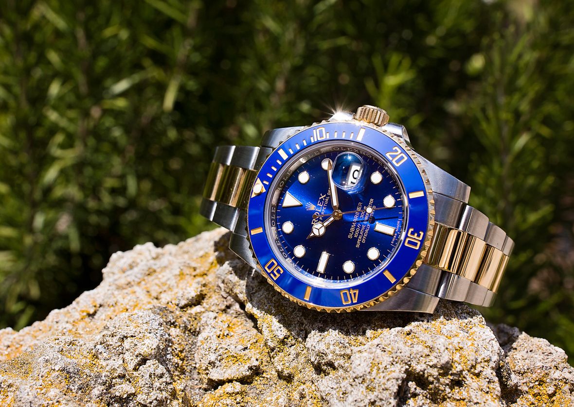 Rolex Submariner Reference 116613 116613LB Blue Sunburst Dial